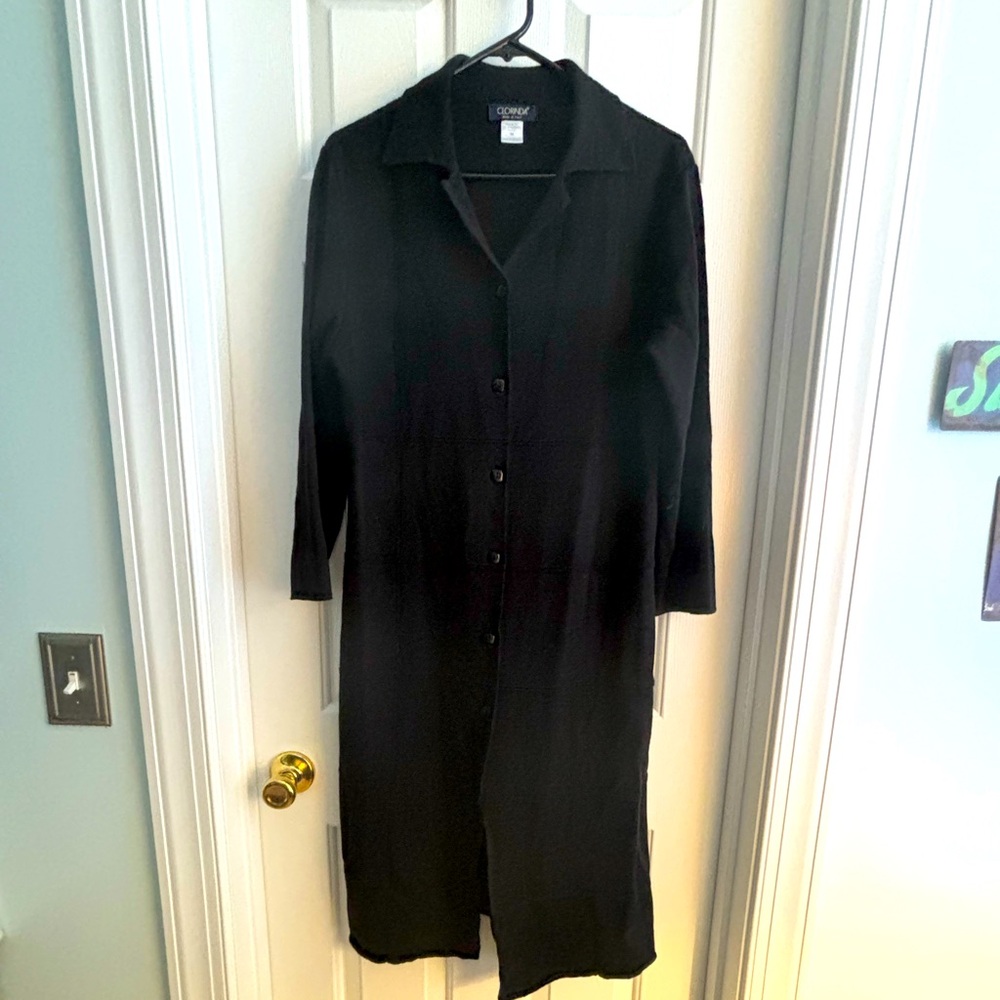 Sweater Coat long style made in Italy Merino Wool